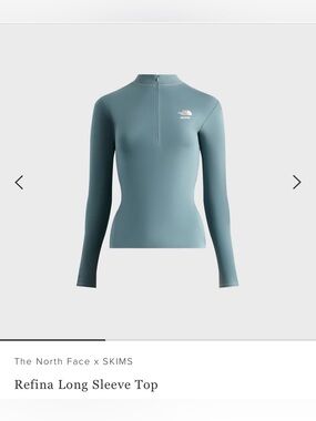 The North Face x SKIMS Refina Long Sleeve Top Size M NWT